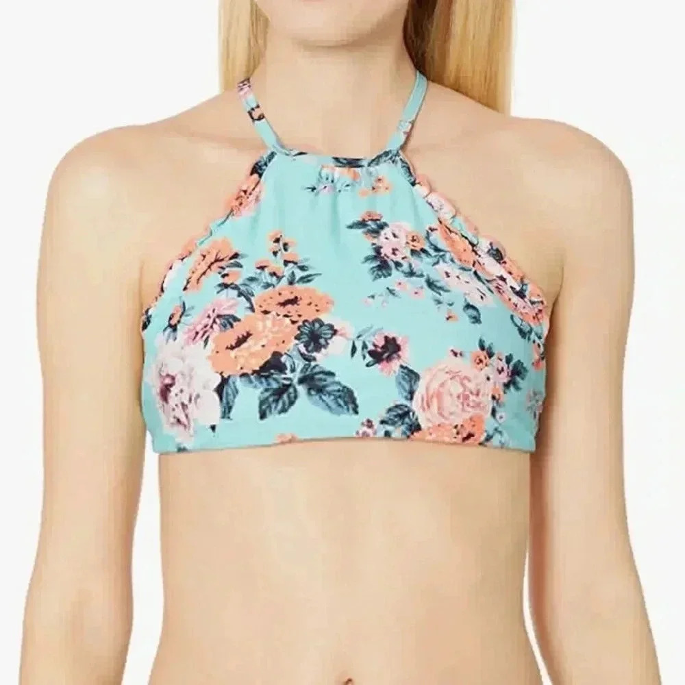 Seafolly Australia |Reversible High Neck Bikini Top